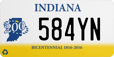 IN license plate 584YN