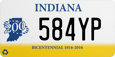 IN license plate 584YP