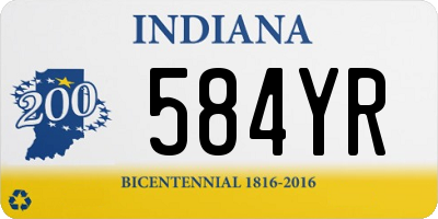 IN license plate 584YR