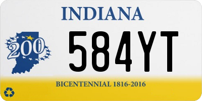 IN license plate 584YT