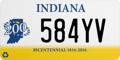 IN license plate 584YV