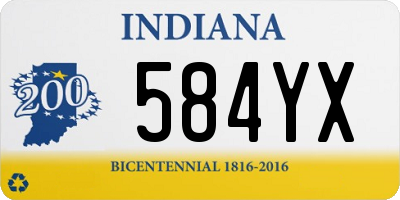 IN license plate 584YX