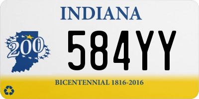 IN license plate 584YY