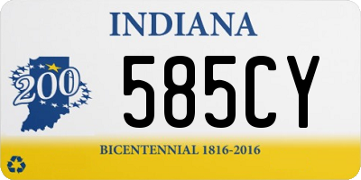 IN license plate 585CY