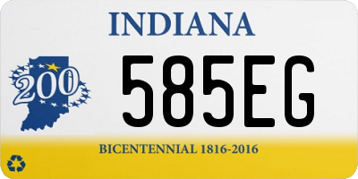 IN license plate 585EG