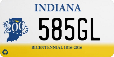 IN license plate 585GL