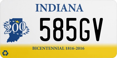 IN license plate 585GV