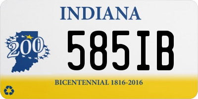 IN license plate 585IB