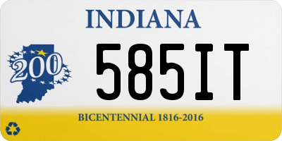 IN license plate 585IT