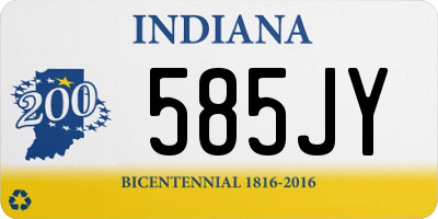 IN license plate 585JY