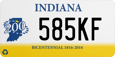 IN license plate 585KF