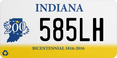 IN license plate 585LH