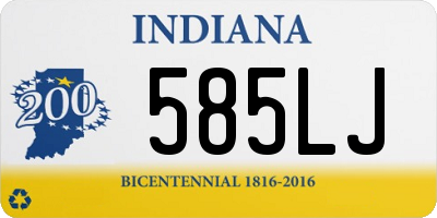 IN license plate 585LJ