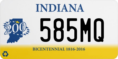 IN license plate 585MQ