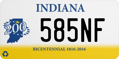 IN license plate 585NF