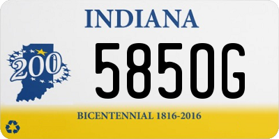 IN license plate 585OG