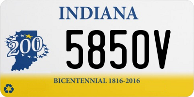 IN license plate 585OV