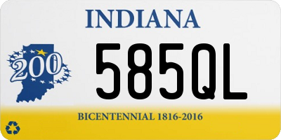 IN license plate 585QL