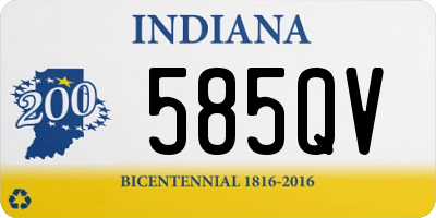 IN license plate 585QV