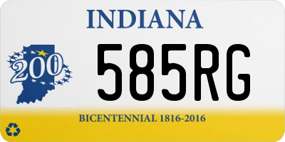 IN license plate 585RG