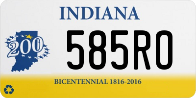 IN license plate 585RO