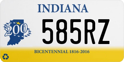 IN license plate 585RZ