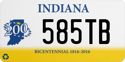 IN license plate 585TB