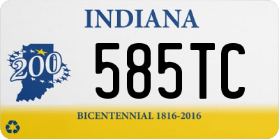 IN license plate 585TC