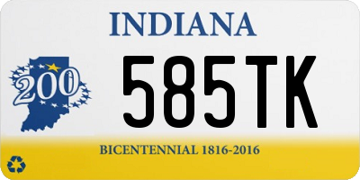 IN license plate 585TK