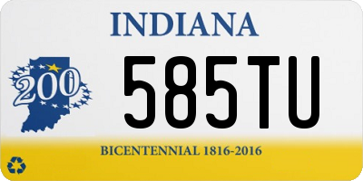 IN license plate 585TU