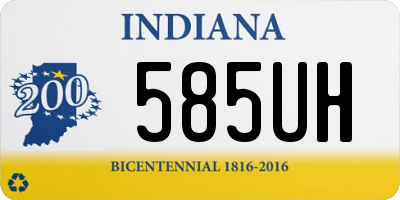 IN license plate 585UH