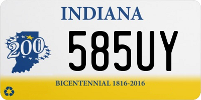 IN license plate 585UY