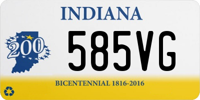 IN license plate 585VG