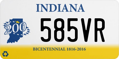 IN license plate 585VR