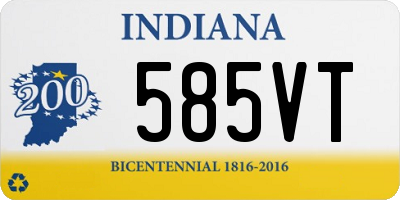 IN license plate 585VT