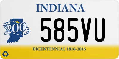 IN license plate 585VU