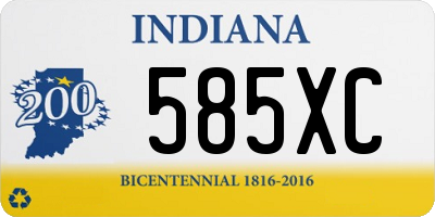 IN license plate 585XC