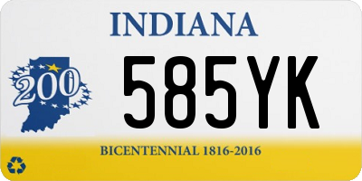 IN license plate 585YK