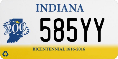 IN license plate 585YY