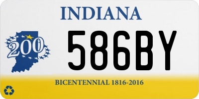 IN license plate 586BY