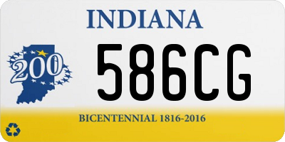 IN license plate 586CG