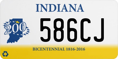 IN license plate 586CJ
