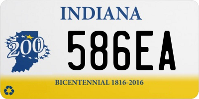 IN license plate 586EA