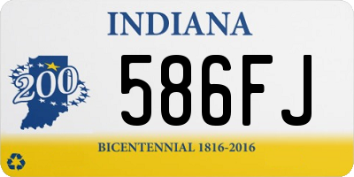 IN license plate 586FJ