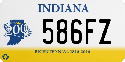 IN license plate 586FZ