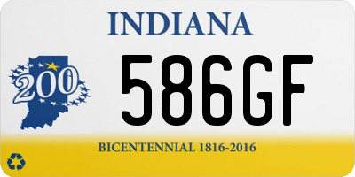 IN license plate 586GF