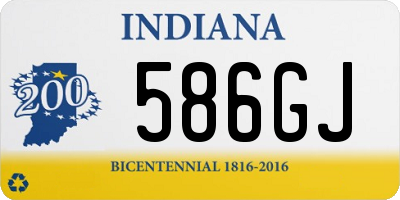 IN license plate 586GJ