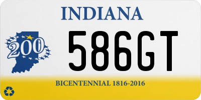 IN license plate 586GT