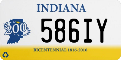 IN license plate 586IY