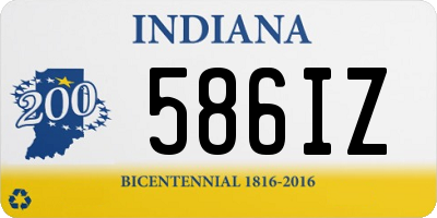 IN license plate 586IZ